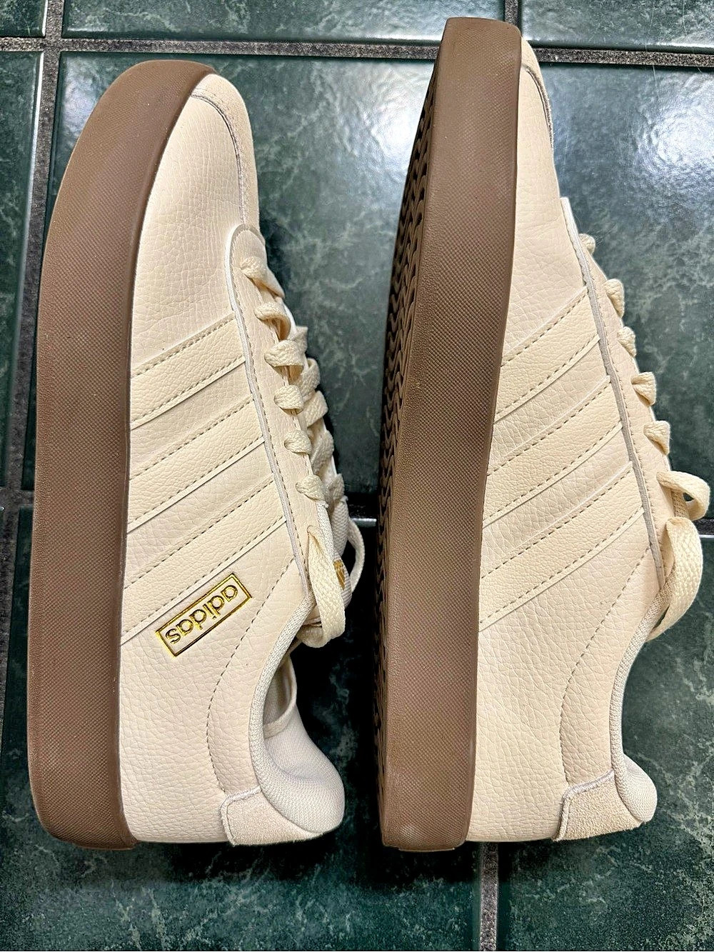 adidas VL Court Bold Shoes Cream & Brown Sneakers